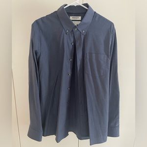 Goosethreads brand Oxford shirt. Navy. Large. Slim